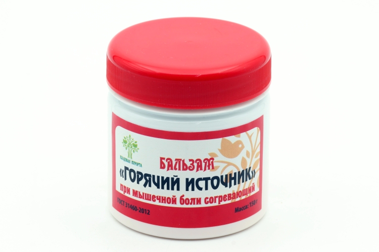 Бальзам Кладовая Курорта Горячий источник п/мышечной боли согревающий, 150 г