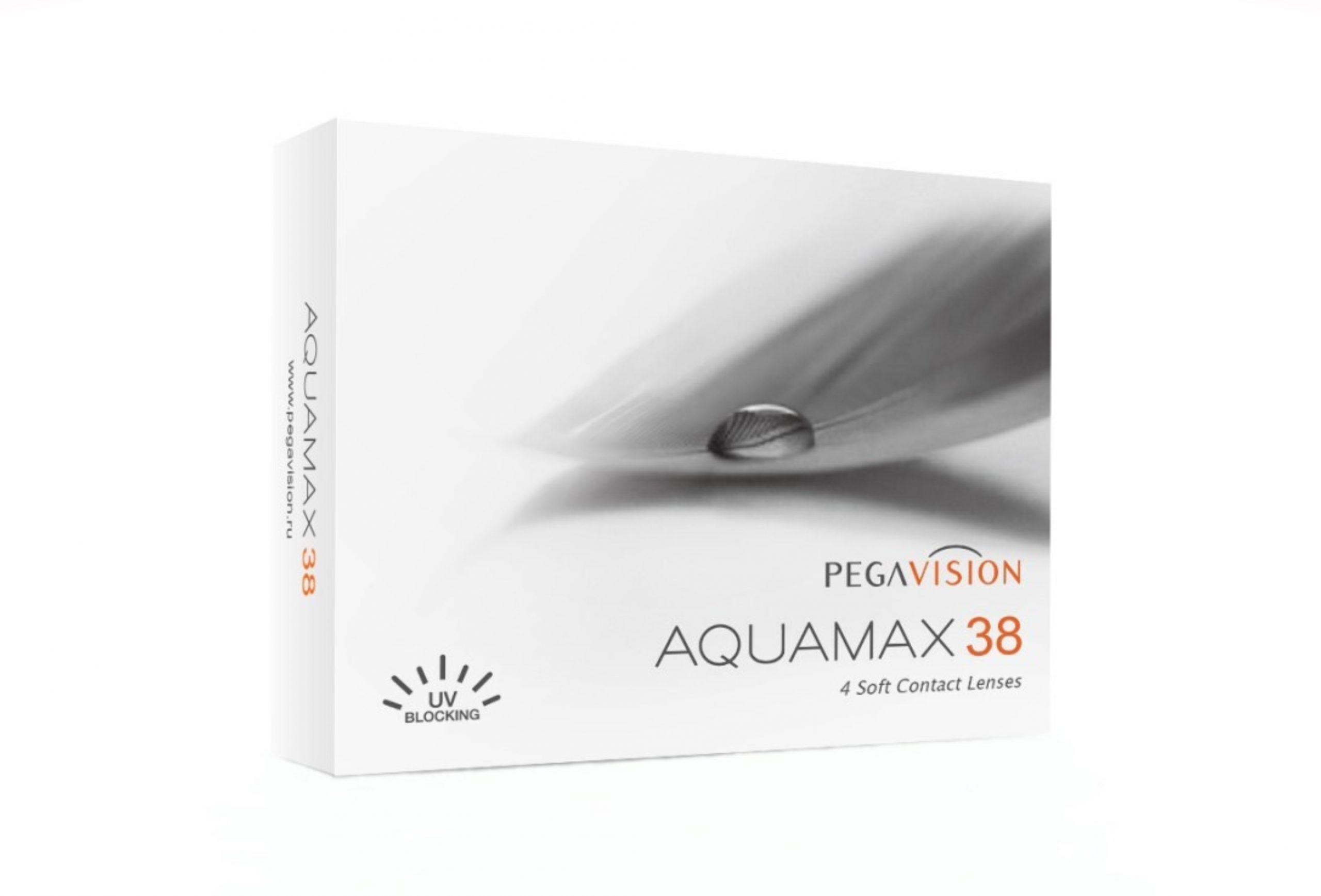 Контактные линзы Aquamax 38 Pegavision квартальные R 8.6 (диоптрия -2,0), 4 шт