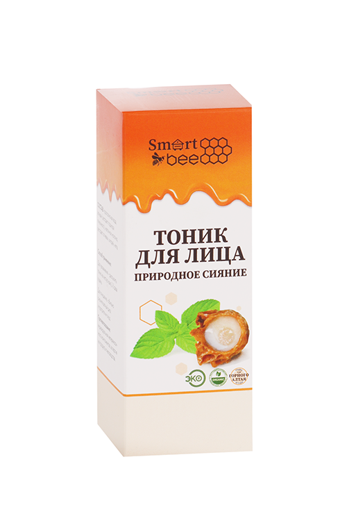 Тоник Smart Bee Природное Сияние д/лица, 50 мл, (пластик)