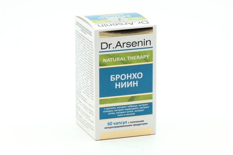 Бронхо Ниин Dr Arsenin концентрированный пищевой продукт, 60 шт, капсулы