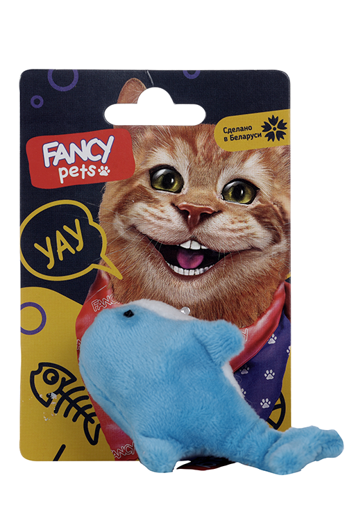 Игрушка д/животных FANCY PETS акула мягкая 10 см синяя