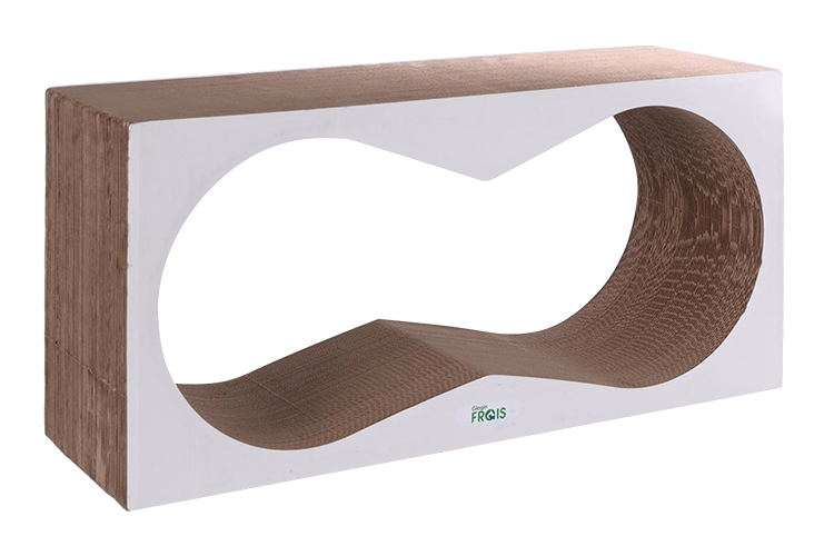 Когтеточка FRAIS из картона 77х37х22 см корнерс белая