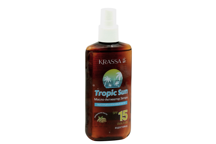 Масло-активатор загара Krassa Tropic San SPF 15, 150 мл