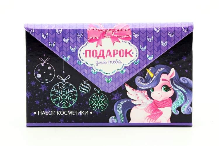 Набор косметики Выбражулька д/девочки Подарок д/тебя тени 5 цв по 1,3 гр блеск 5 цв по 0,8 г