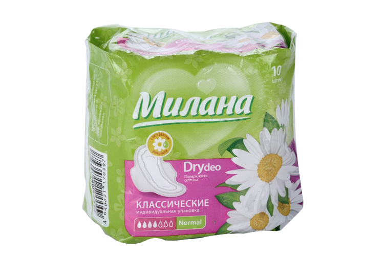 Прокладки Милана Classic Normal Dry Deo Ромашка 10 шт