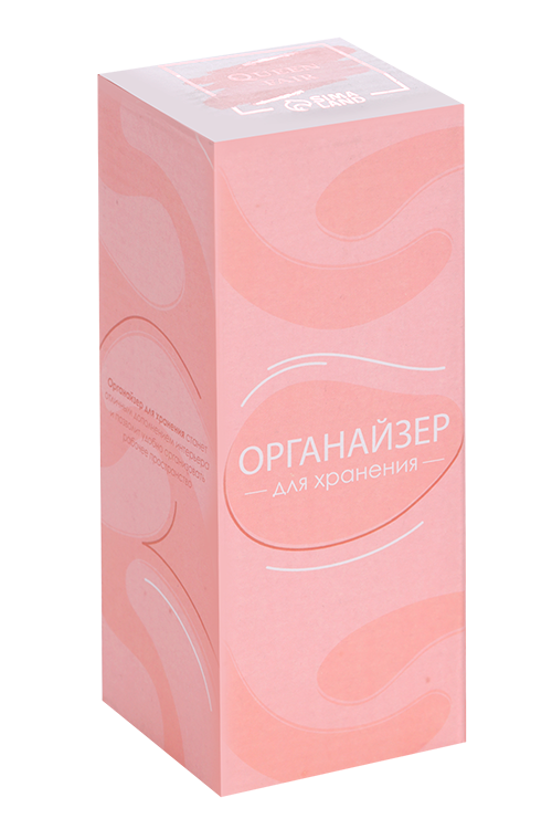 Органайзер д/хранения ватных палочек и дисков с крышкой 2 съёмные секции 6,5х19 см прозрачный