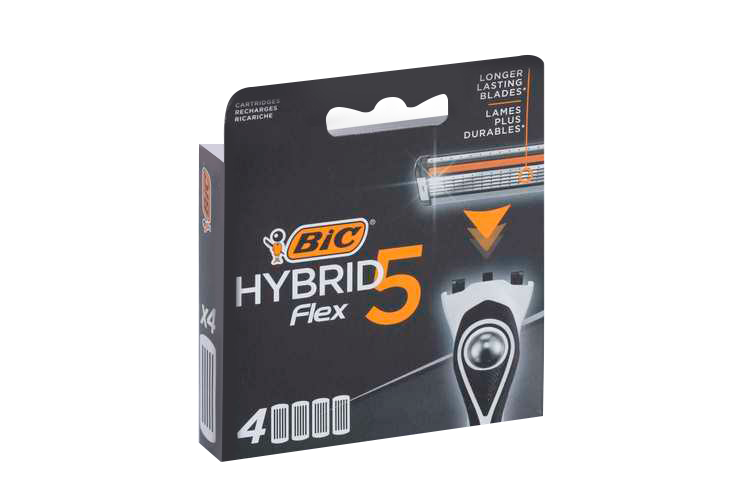 Сменные кассеты BIC Hybrid 5 Flex 5 лезвий 4 шт
