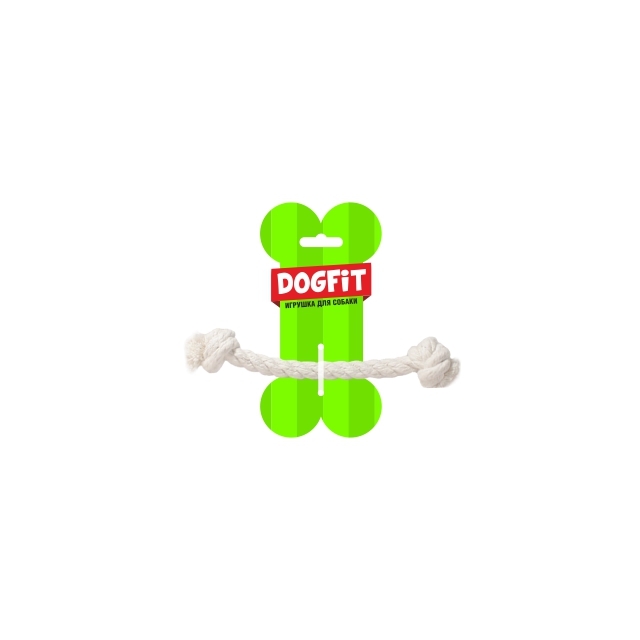 Грейфер DOGFIT д/собак из х/б каната прямой 2 узла 17 см