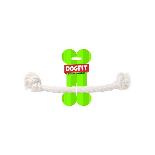 Грейфер DOGFIT д/собак из х/б каната прямой 2 узла 28 см