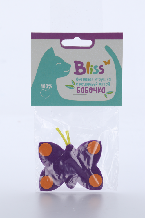 Игрушка Bliss с кошачьей мятой бабочка