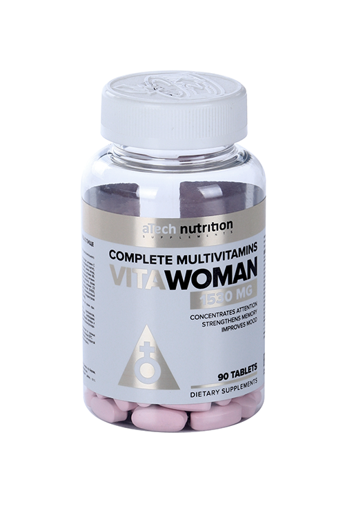 Комплекс aTech nutrition Vita Woman Витаминно-минеральный, 1 530 мг, 90 шт
