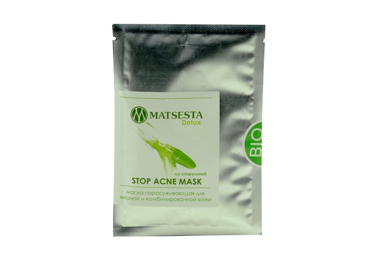 Маска MATSESTA STOP ACNE поросуживающая д/жирн/комбинир кожи, 50 мл