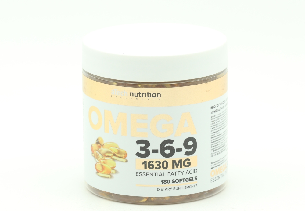 Добавка aTech Nutrition Omega 3-6-9, 180 шт, капсулы