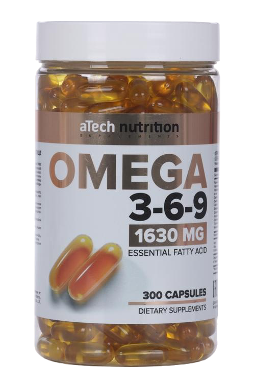 Добавка aTech Nutrition Omega 3-6-9, 300 шт, капсулы