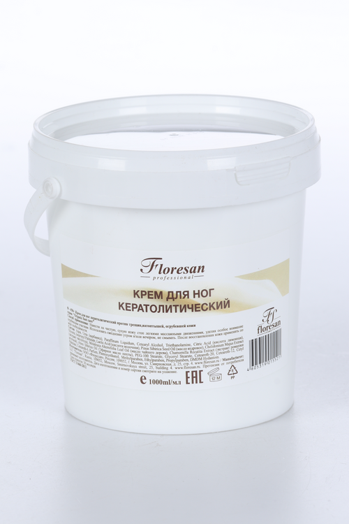 Крем Floresan Organic foot care д/ног п/трещин кератолитический, 1 л