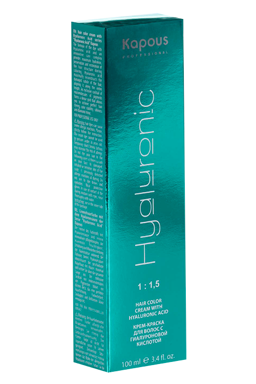 Крем-краска Kapous Professional Hyaluronic Acid д/окрашивания волос 8.0 светлый блонд 100 мл