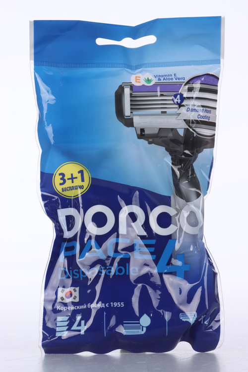 Набор бритв DORCO Pace-4 4-лезвийные 4 шт