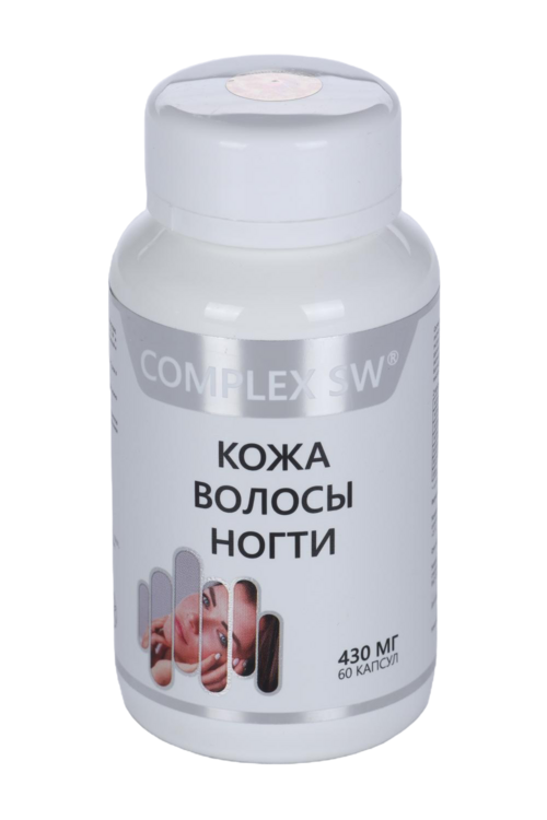 Кожа Волосы Ногти, 60 шт