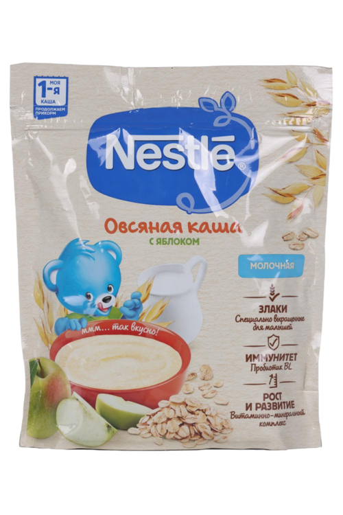 Каша Нестле молоч овсян яблоко, 200 г