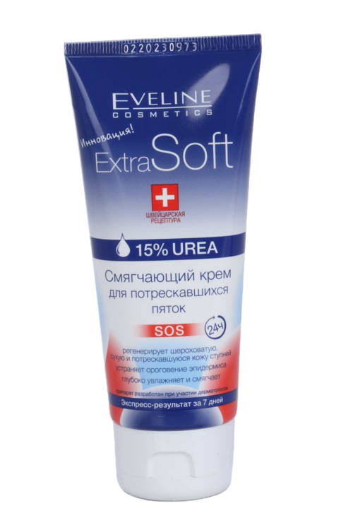 Крем EVELINE Cosmetics Line Extra Soft потрескавшихся/смягчающий д/пяток, 100 мл