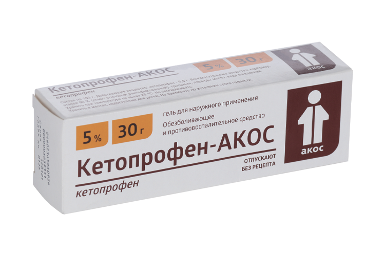 Кетопрофен-АКОС 5%, 30 г, гель