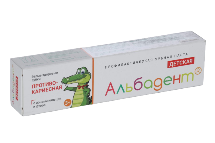 З/паста Альбадент Противокариесная детская, 75 мл