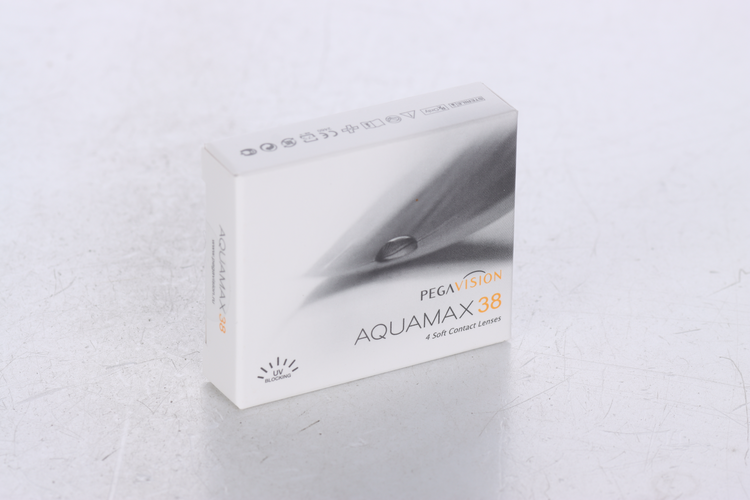 Контактные линзы Aquamax 38 Pegavision квартальные R 8.6 (диоптрия -3,75), 4 шт
