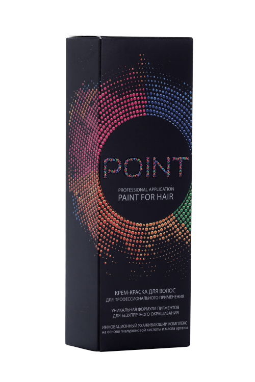 Крем-краска POINT. д/волос д/проф прим 1.1 иссиня-чёрный пепельный 100 мл