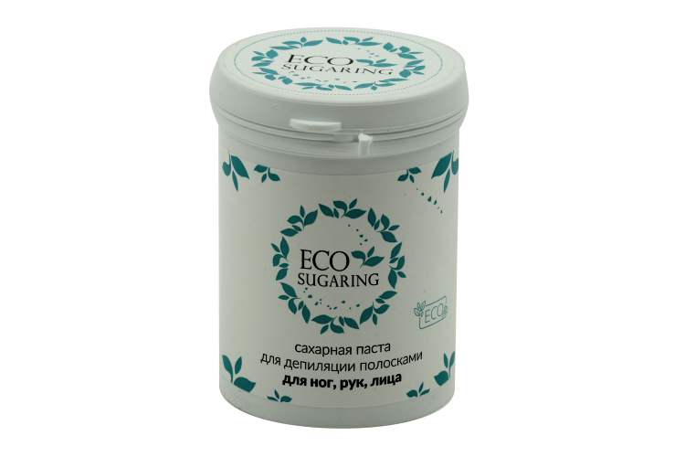 Паста Ecosugaring сахарная д/шугаринга ног/рук/лица полосками, 330 г