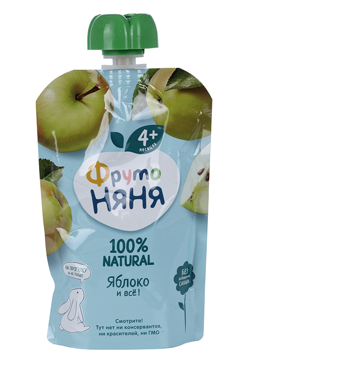Пюре Фрутоняня яблоко (с 4 мес), 90 г