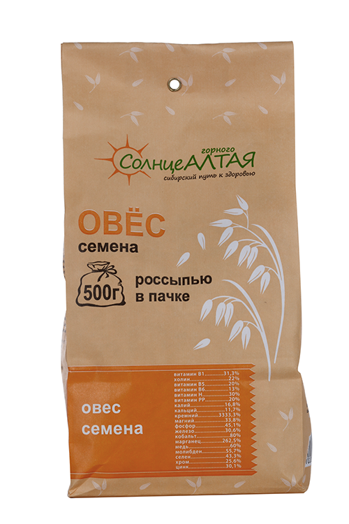 Овес Солнце Алтая д/заваривания, 500 г