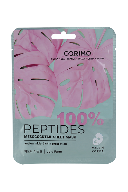 Маска Коримо Мезококтейль 100% PEPTIDES тканев д/лица, 22 г
