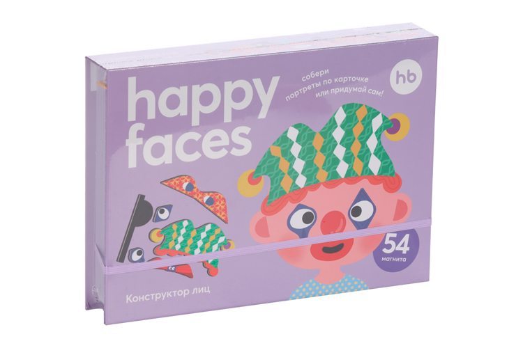 Пазл Happy Baby HAPPY FACES магнитный конструктор лиц