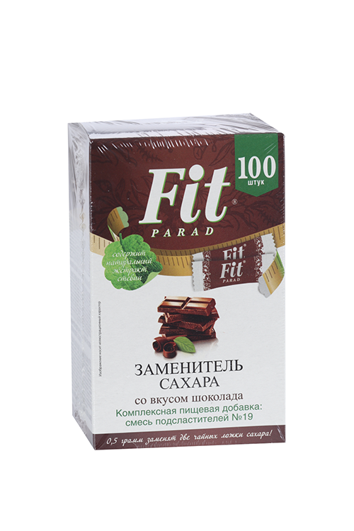 Сахарозаменитель ФитПарад N19 Шоколад, 100 шт, стик