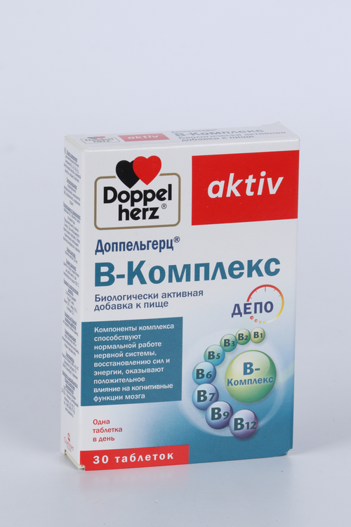 Доппельгерц Актив В-комплекс, 315 мг, 30 шт, таблетки