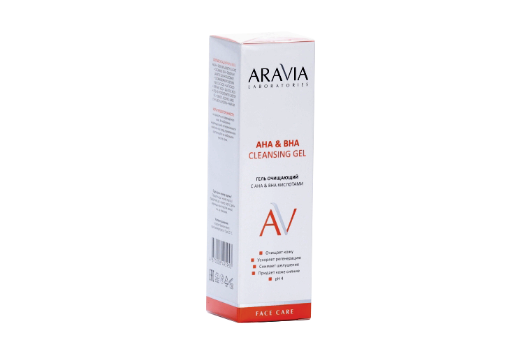Гель ARAVIA Laboratories очищающий с АНА и ВНА кислотами, 150 мл