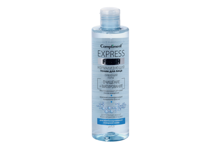 Тоник Compliment Express Fresh д/лица нормализующий/сужающий поры, 250 мл