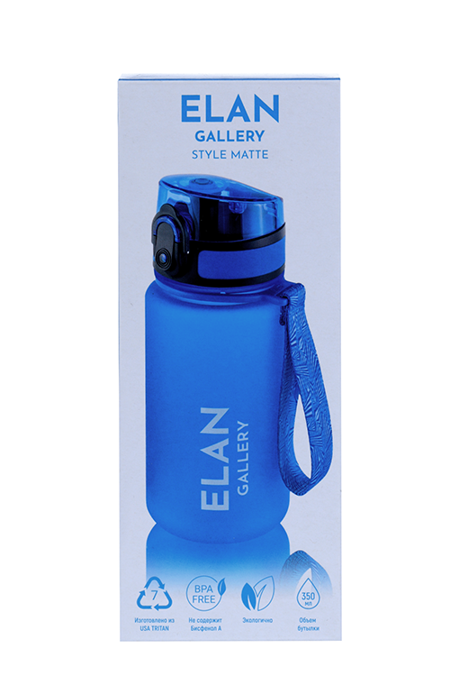 Бутылка Elan Gallery Style Matte д/воды спортивная небесный 350 мл