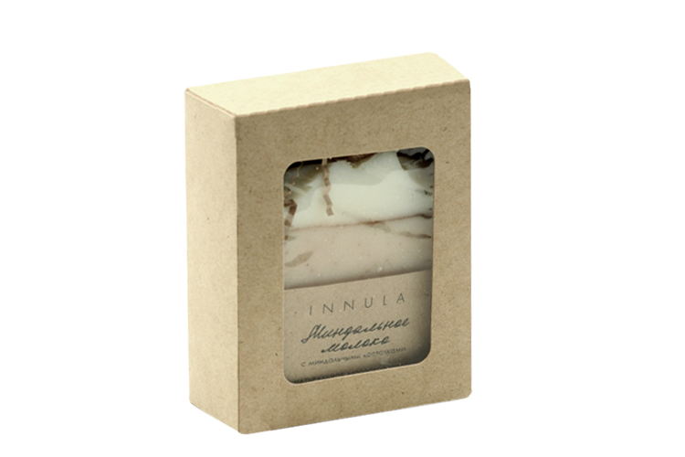 Мыло INNULA миндальное молоко натуральное д/тела, 90 г