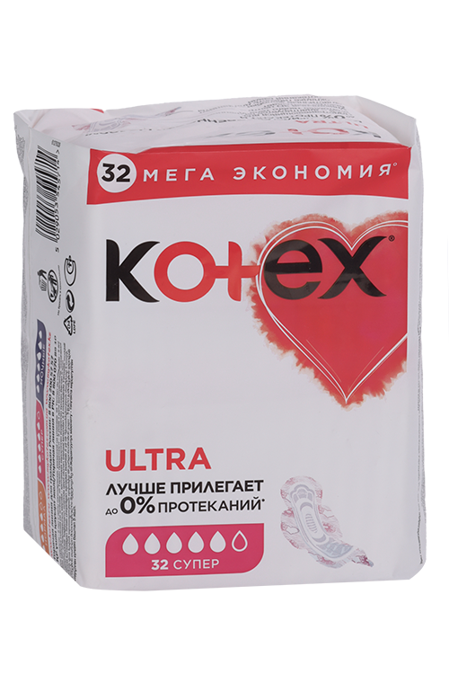 Прокладки Kotex Ultra супер, 32 шт
