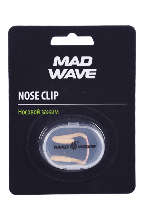 Зажим носовой Mad Wave Nose Clip M071402000W бежевый