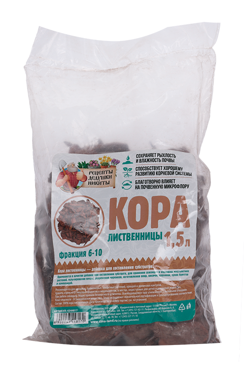 Кора лиственницы Рецепты Дедушки Никиты 1,5 л фр 6-10