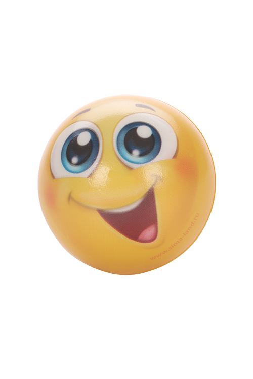 Мягкий мяч Funny toys Смайлики, 6,3 см, виды МИКС