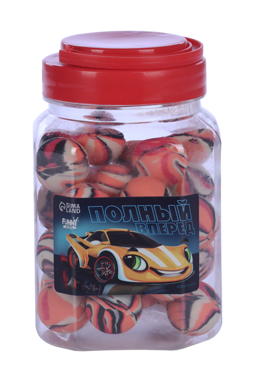 Мяч Funny toys полный вперед, 3 см, 30 шт