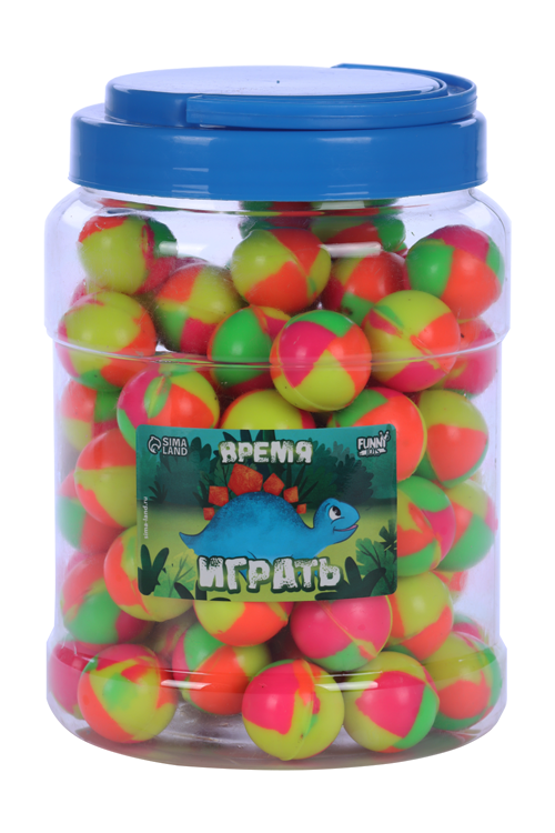 Мяч Funny toys каучук Время играть 80 шт