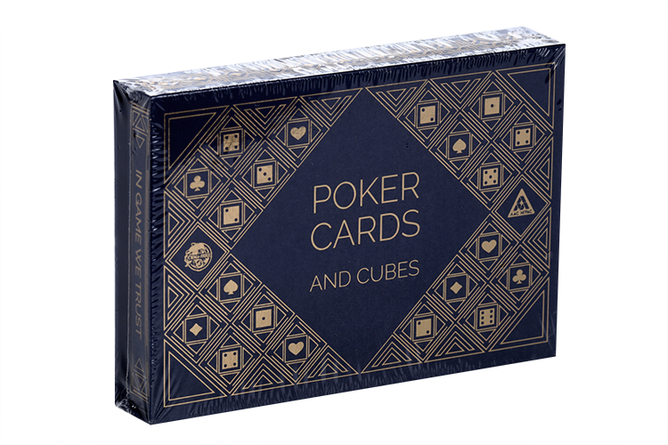 Подарочный набор ЛАС ИГРАС 2в1 Classic poker cards and cubes, 54 карты, кубики