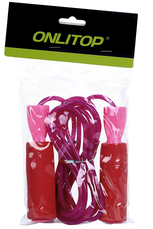 Скакалка ONLYTOP 2,8 м, d=0,55 см, цвета МИКС