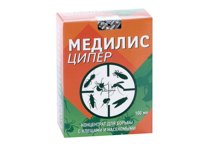 Средство Медилис д/обработки территорий от клещей и насекомых Ципер , 2х50 мл