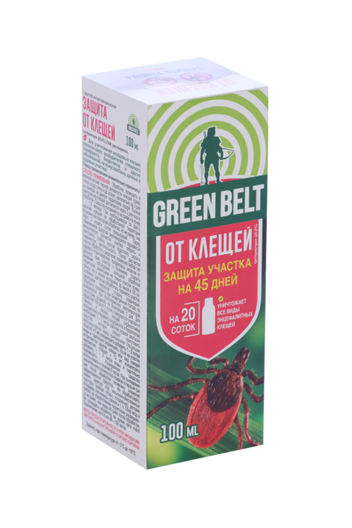 Средство от клещей Green Belt , д/защиты участка, флакон, 100 мл