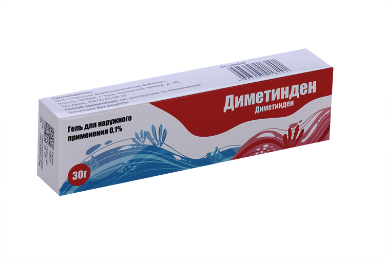 Диметинден 0.1%, 30 г, гель для наружного применения